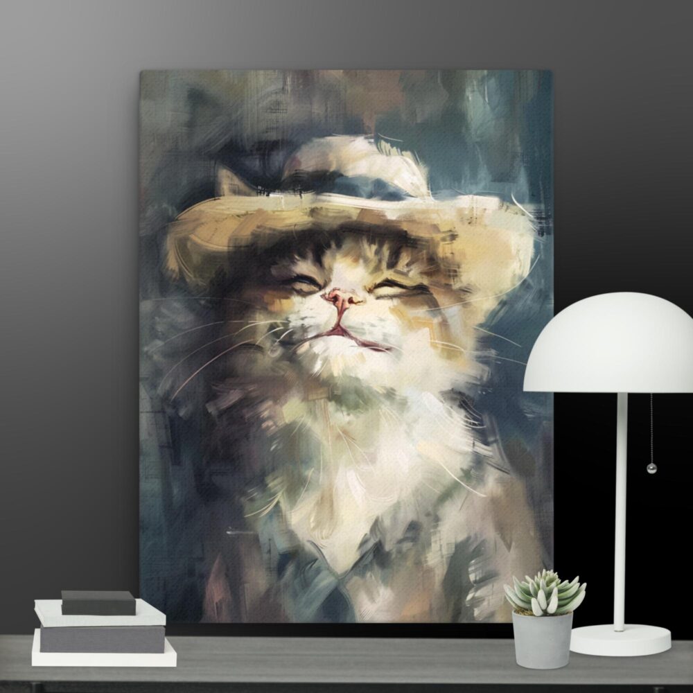 Smiling cat canvas (collection 3) - Image 10