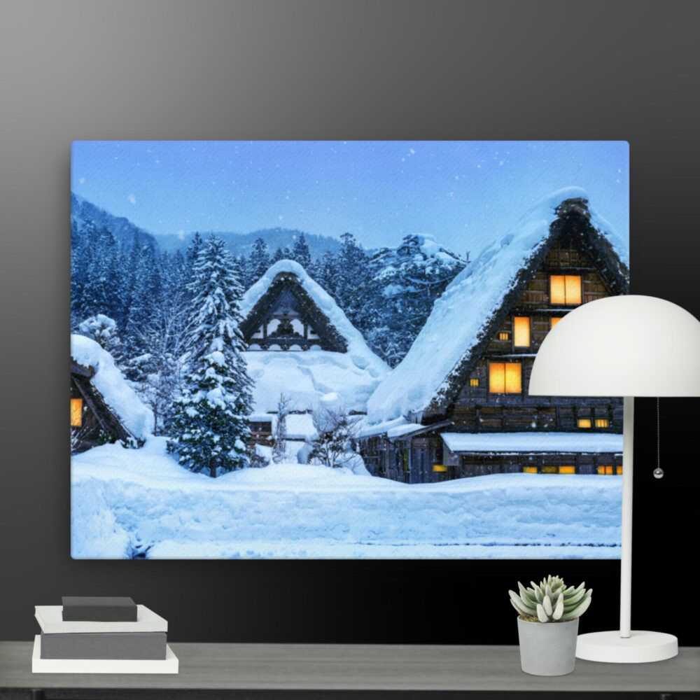 Snow Scene canvas - Image 12