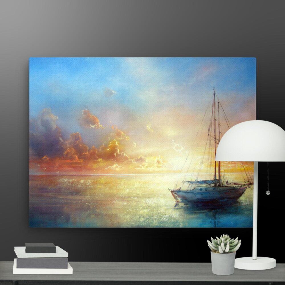 Ship at Sea canvas - Image 12