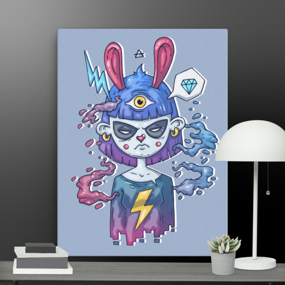 Moody Girl canvas - Image 10