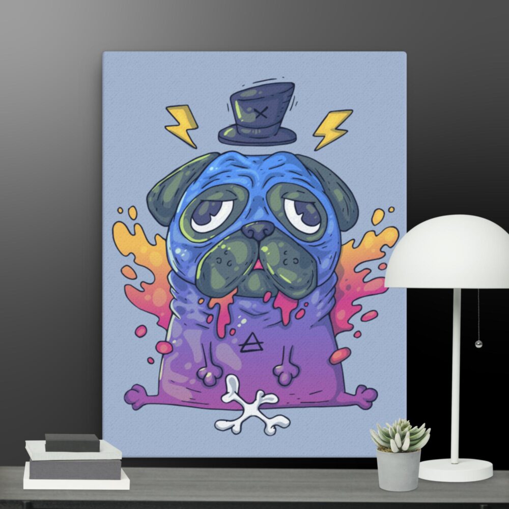 Pug Magician canvas - Image 10