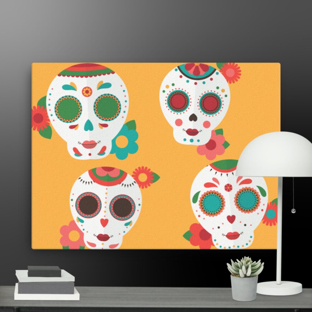 Skull retro canvas - Image 12