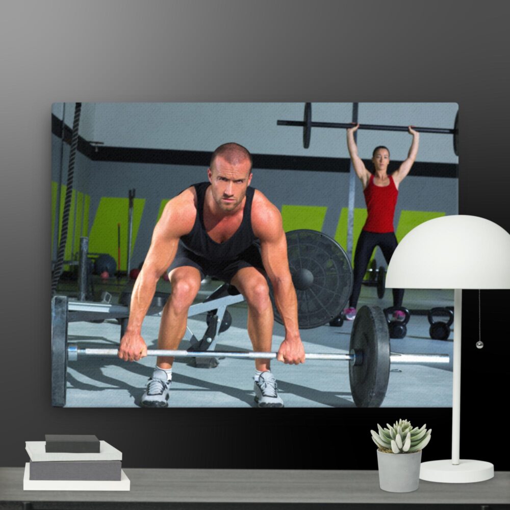 Lifting weights canvas - Image 12