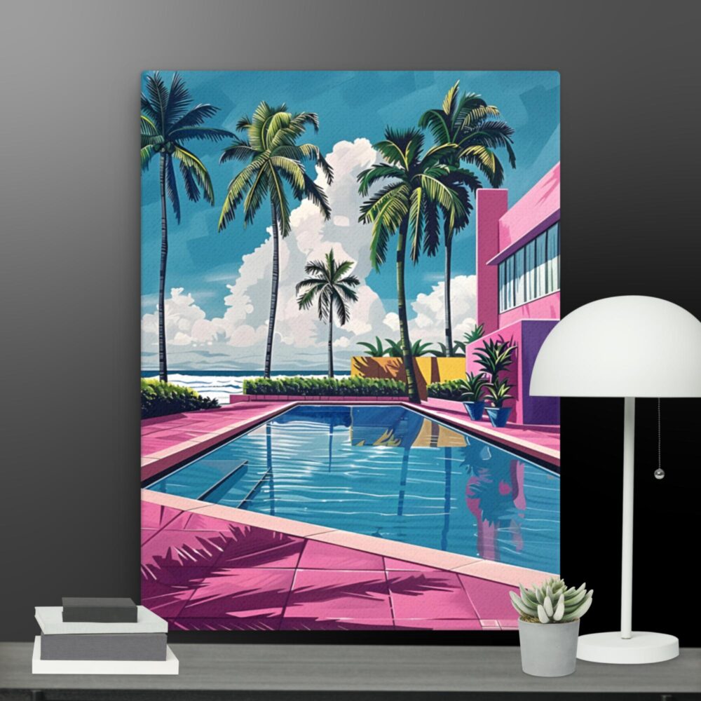By the pool canvas - Image 9