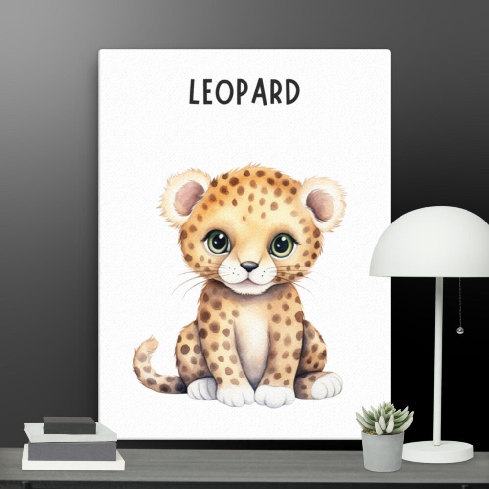 Leopard nursery canvas - Image 12