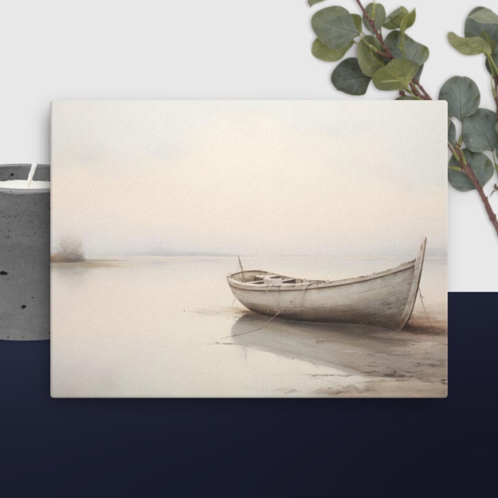 Boat scene canvas - Image 12