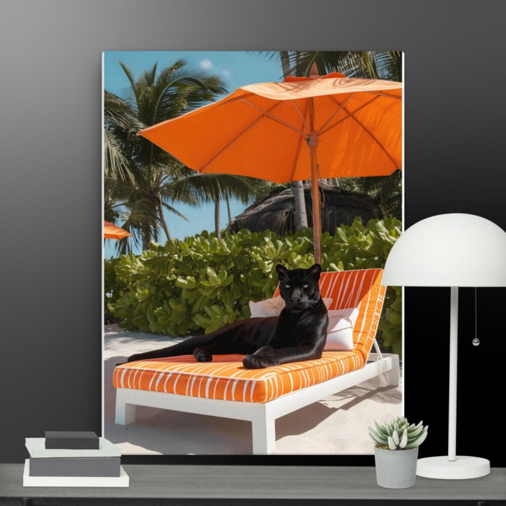 Chilled out panther canvas - Image 9