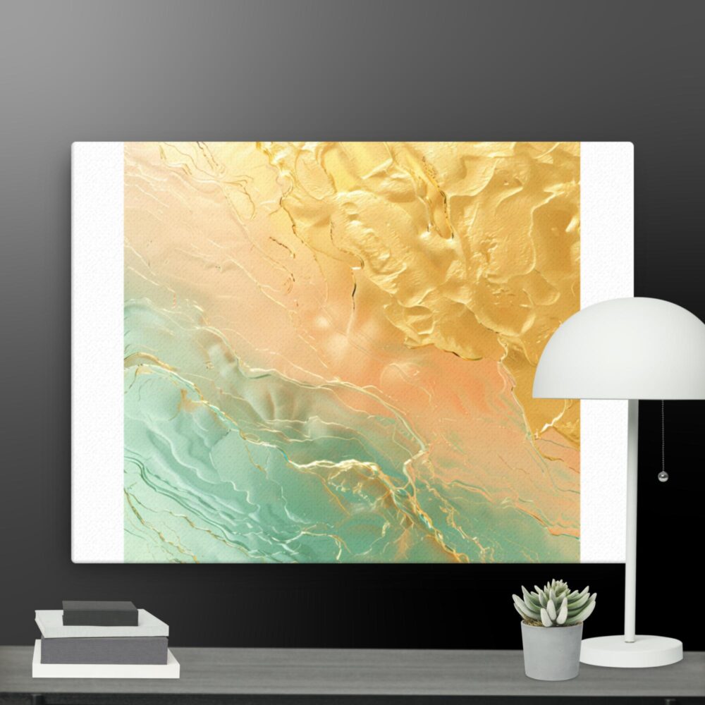 Gold Turquoise canvas - Image 12