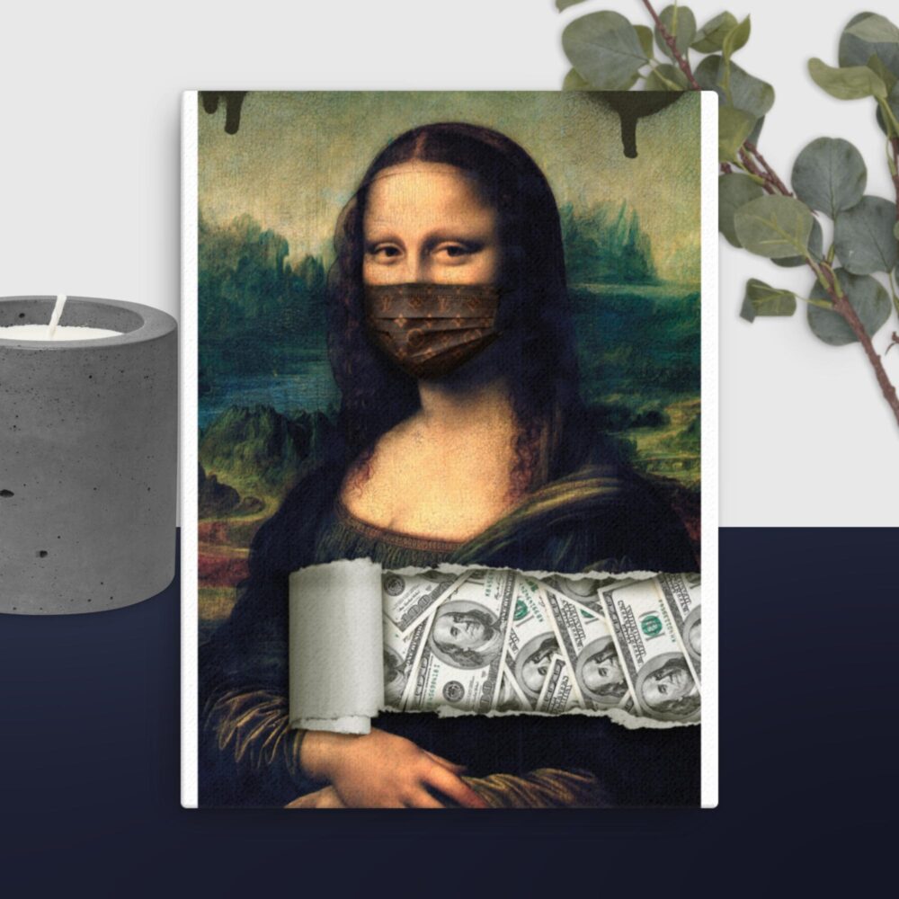 Funny mona canvas - Image 10