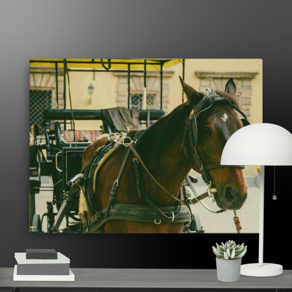 Horse with cart canvas - Image 12