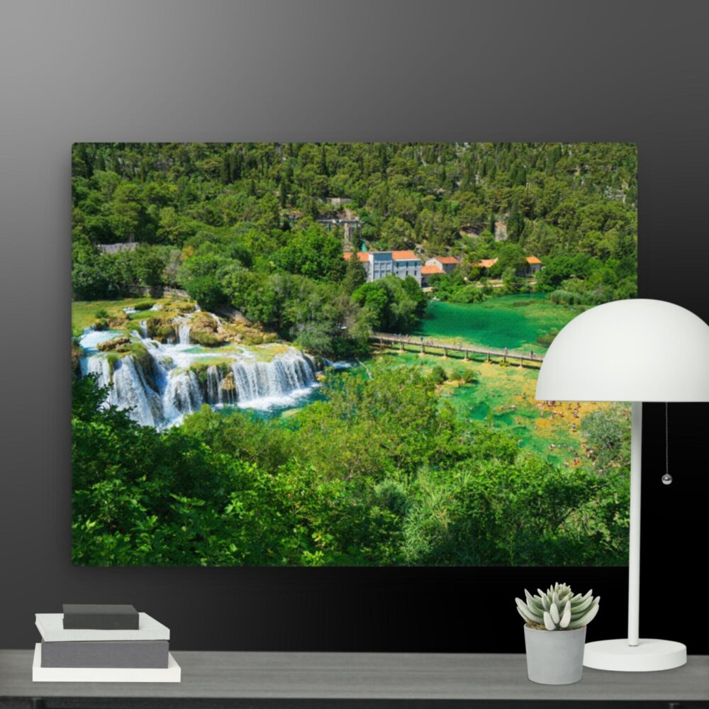 Waterfall scene canvas - Image 12