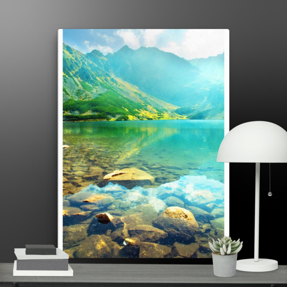 River scene canvas - Image 12