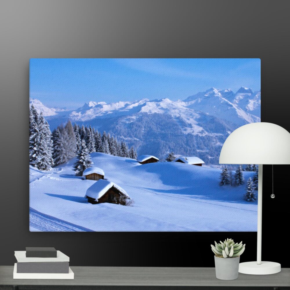 Snow scene canvas - Image 12