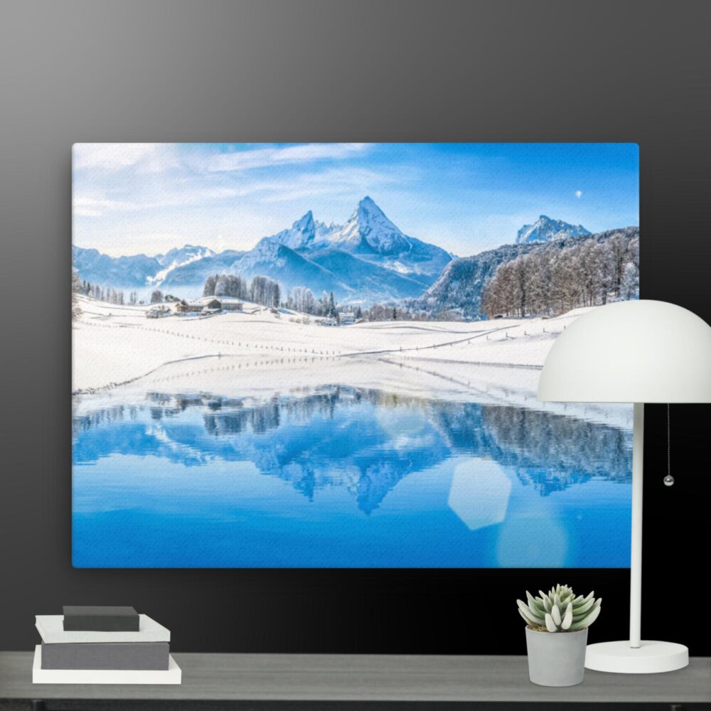 Snowy scene canvas - Image 12