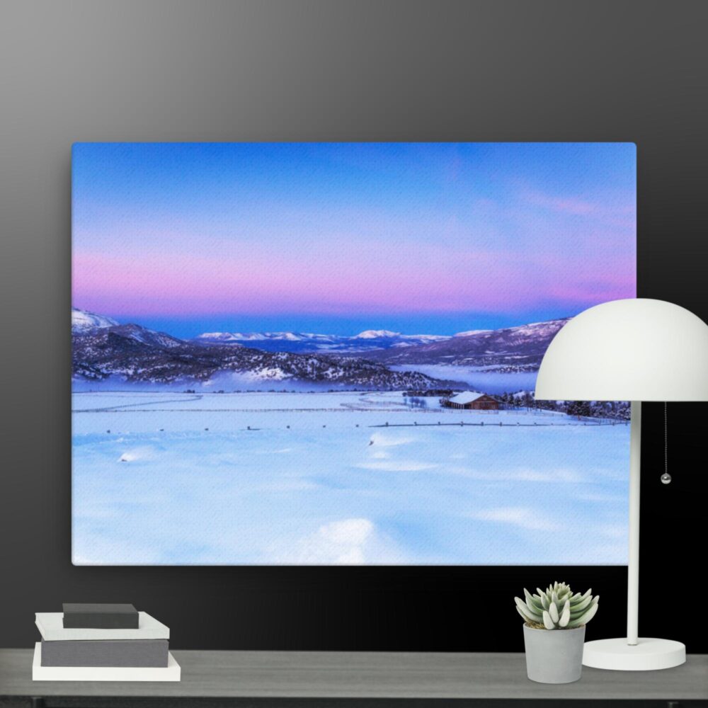 Pink blue scene canvas - Image 12