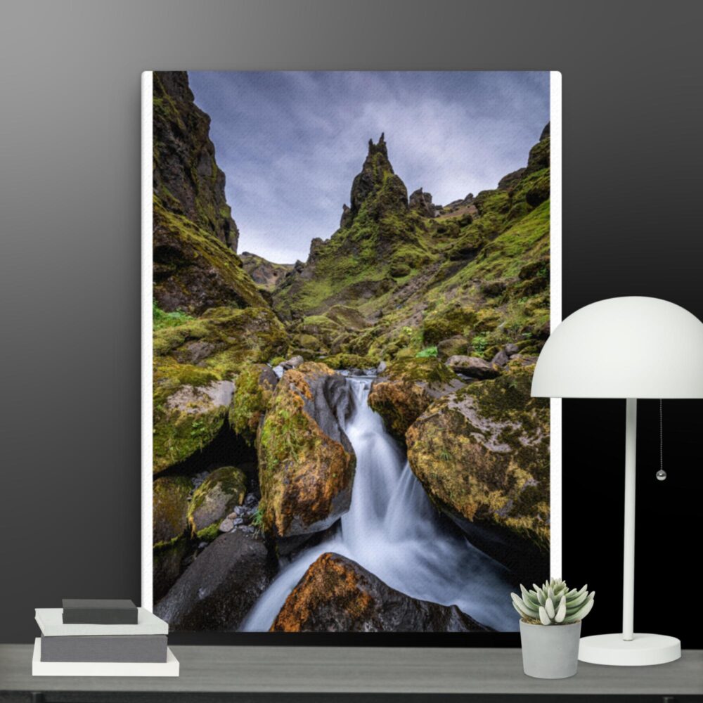 Waterfall scene canvas - Image 10
