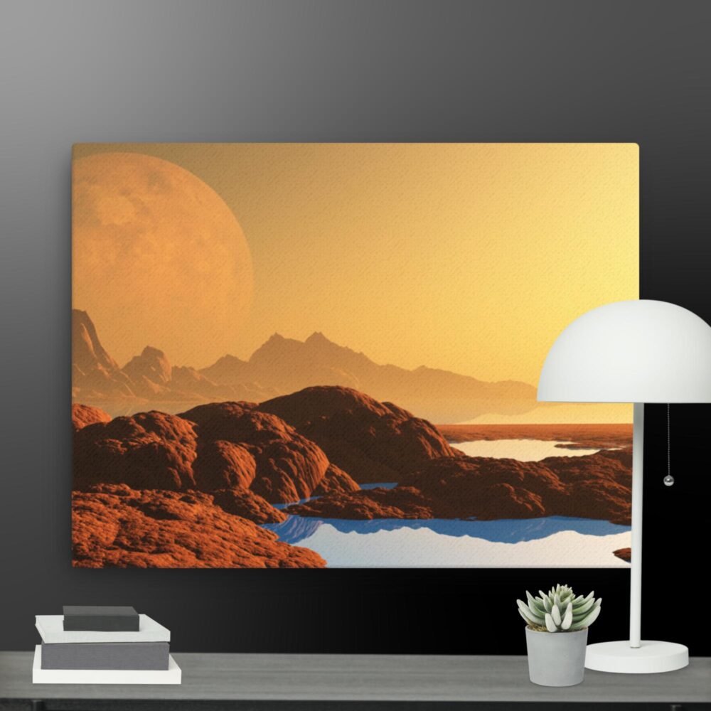 Sun over the dessert canvas - Image 12