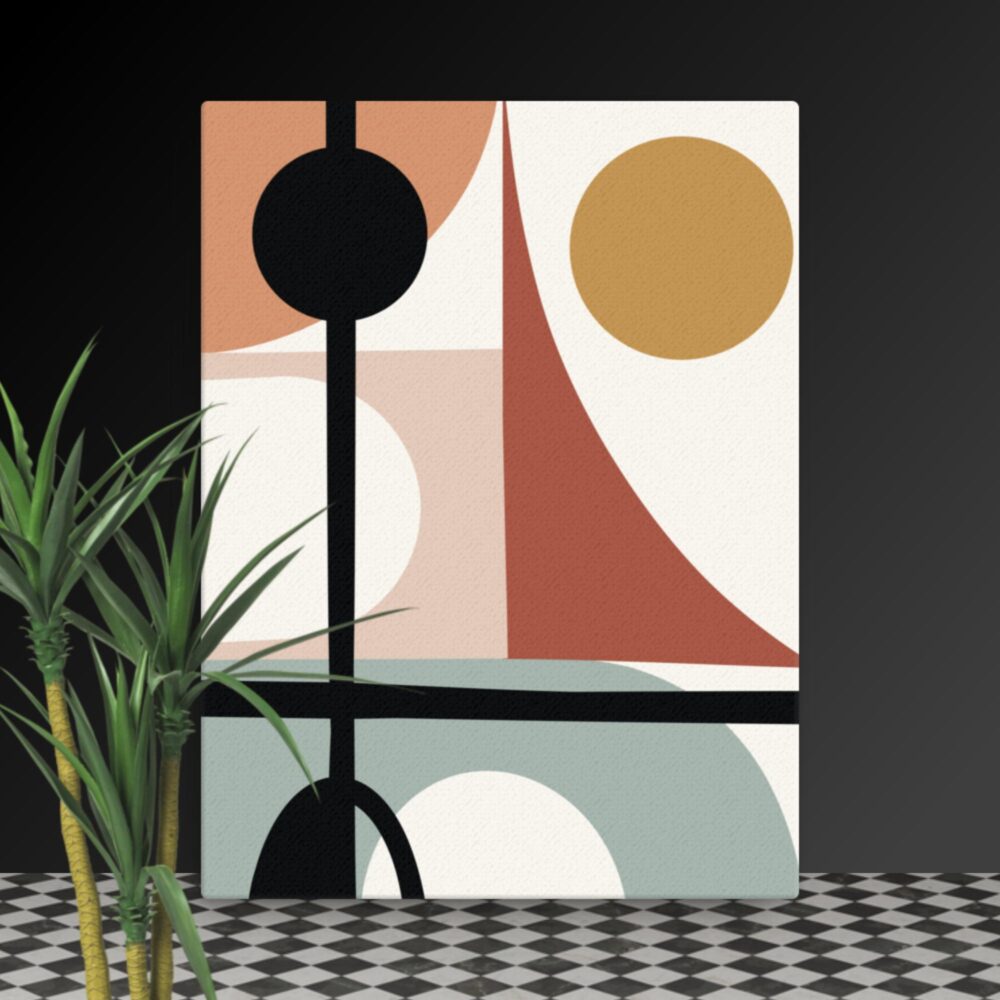 Mixed bohemian shapes canvas - Image 12