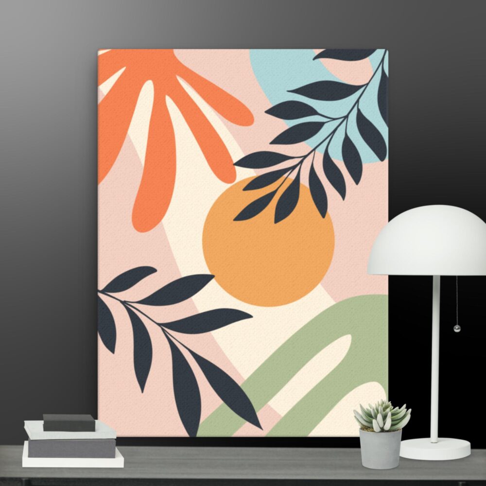 Bohemian Orange sun canvas - Image 12