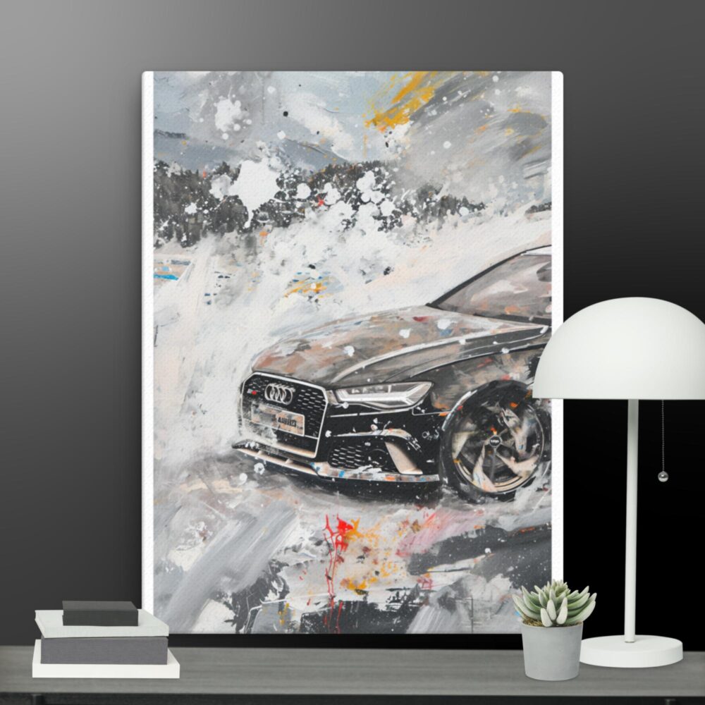 Audi car scene canvas - Image 10