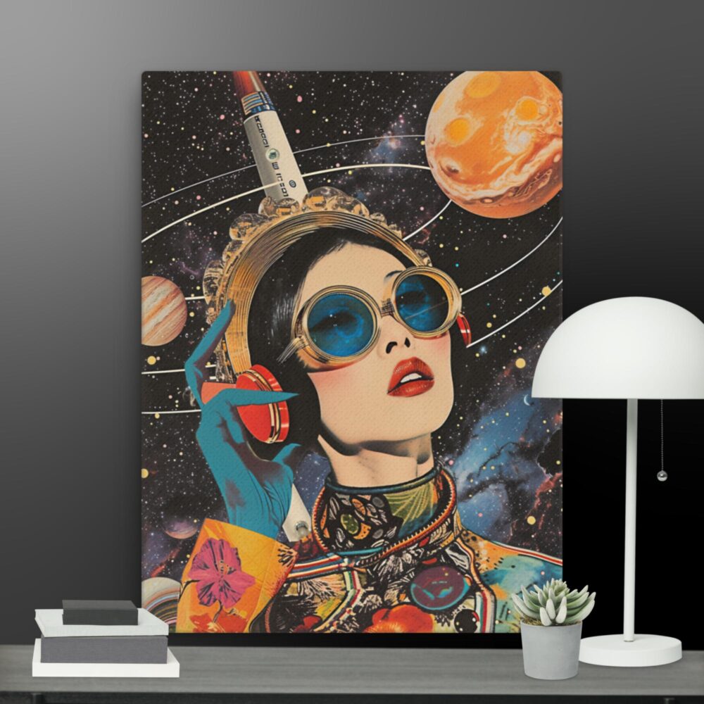 Woman in space canvas - Image 10