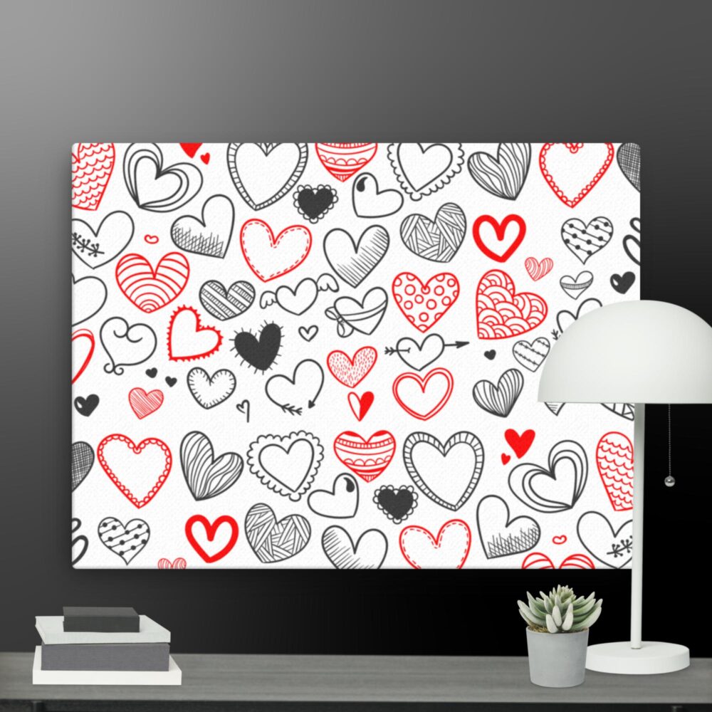 Love hearts canvas - Image 12