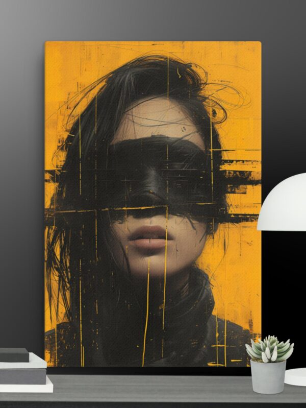A shade of Black canvas - 24×36