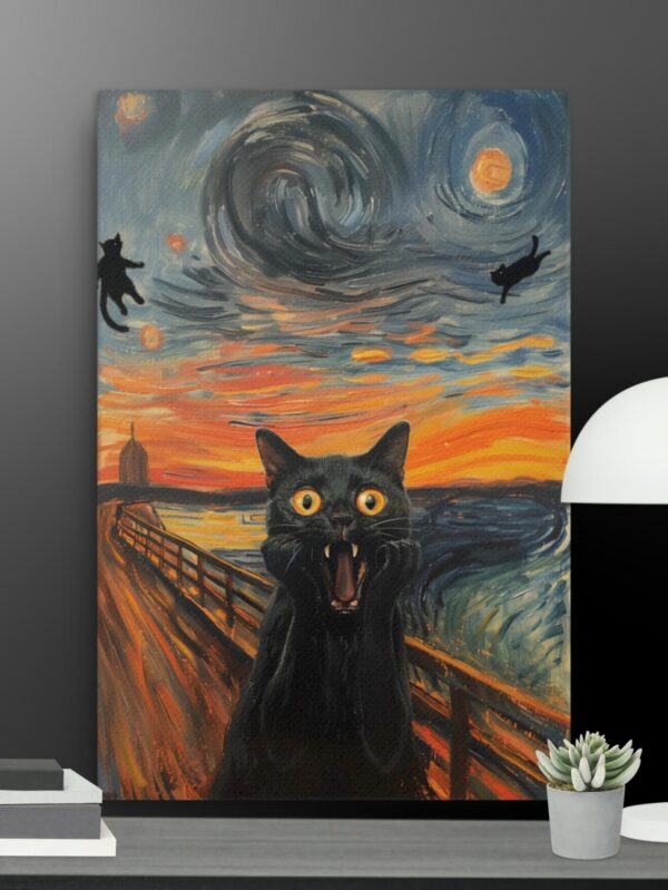 The black cats canvas - 24×36