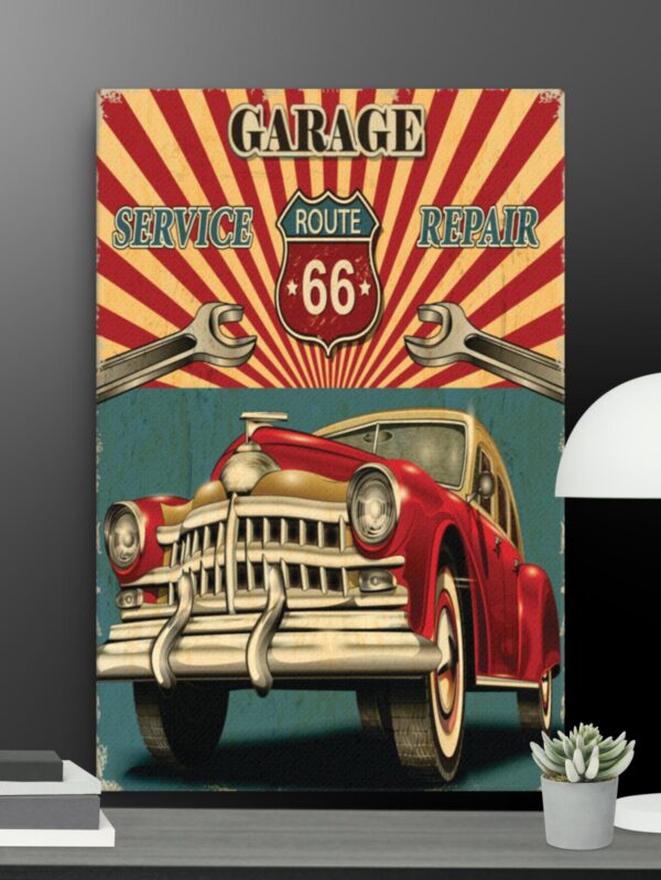 Retro car canvas - 24×36