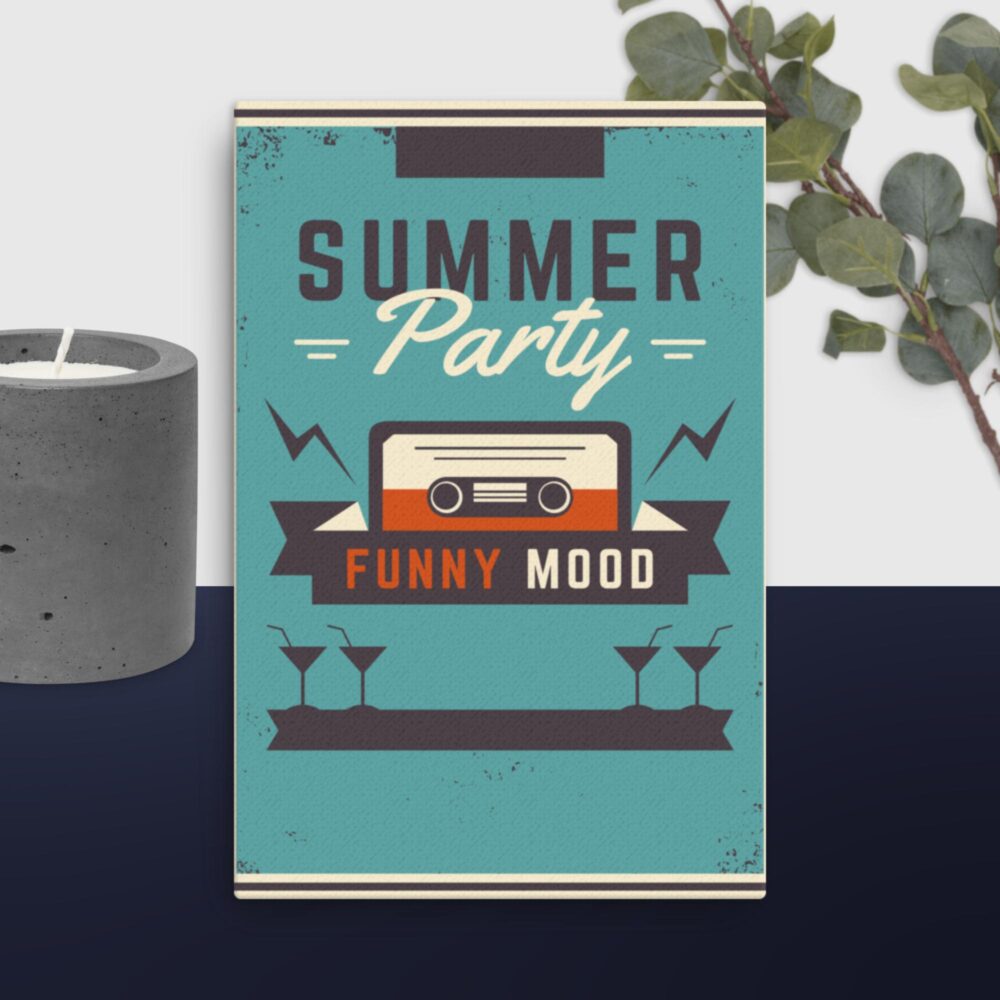 Retro Summer Party canvas - Image 4