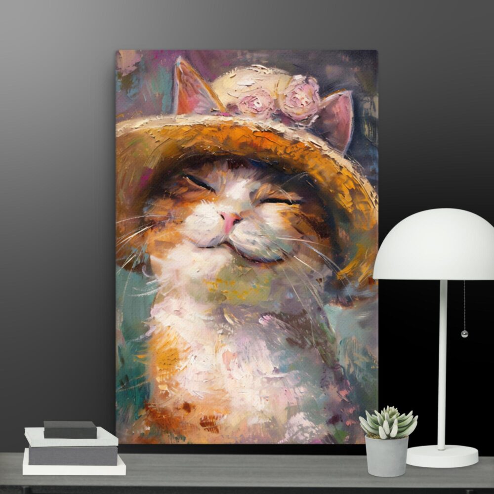 Smilling cat Thin canvas - Image 4