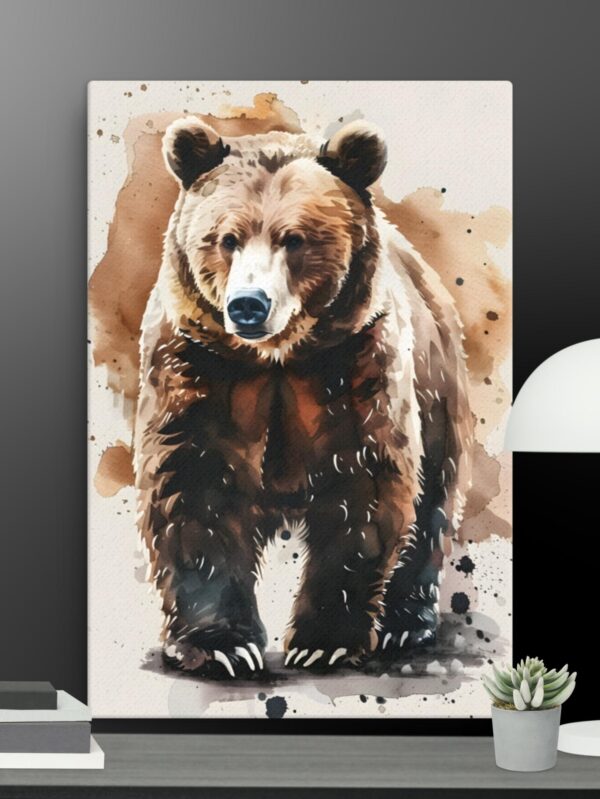 The grizzly bear Thin canvas - 24×36