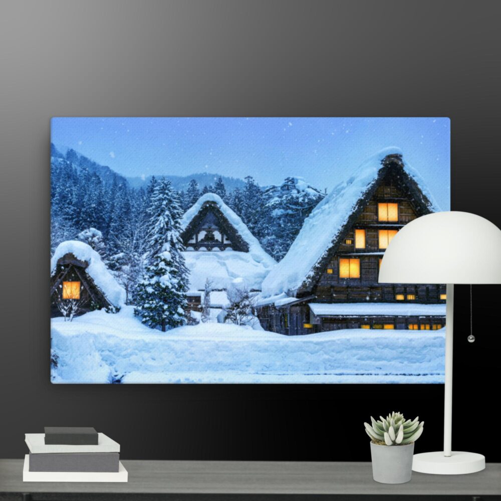 Snow Scene canvas - Image 6