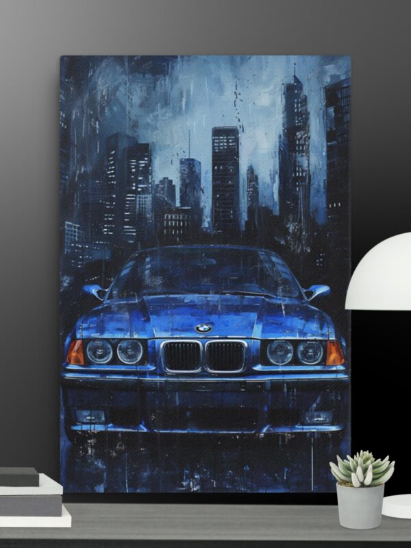 Dark Background BMW canvas - 24×36