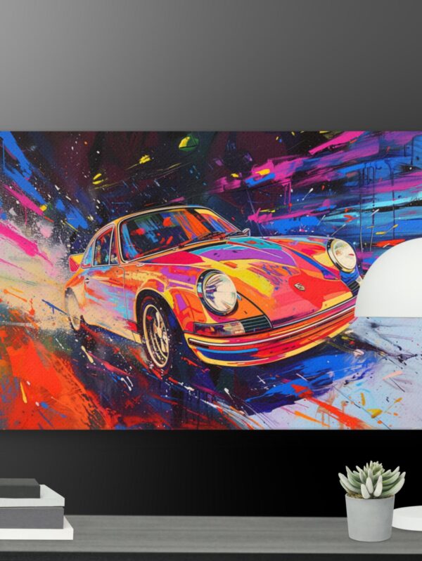 Car Pop Art Style Canvas - 24×36