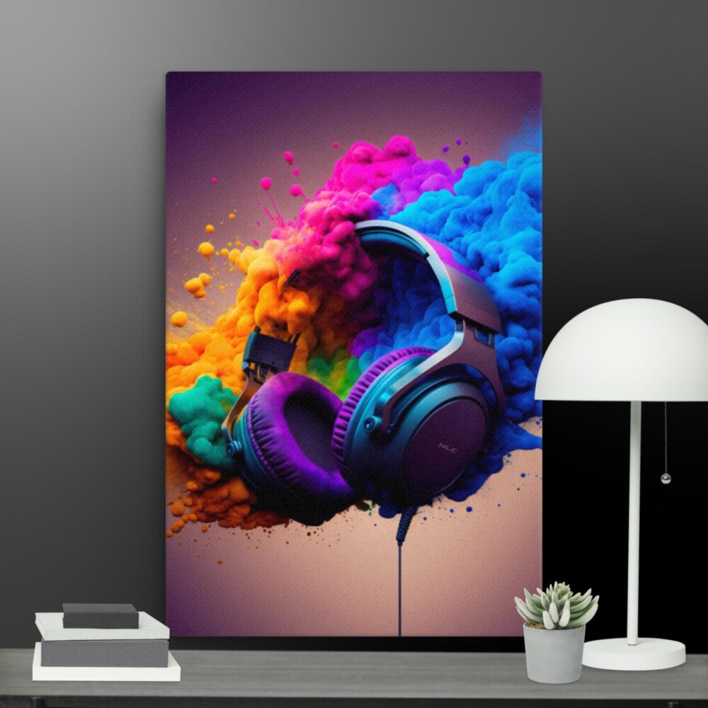 Colourful gaming headset canvas - Image 4