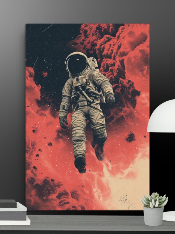Walking Spaceman canvas - 24×36