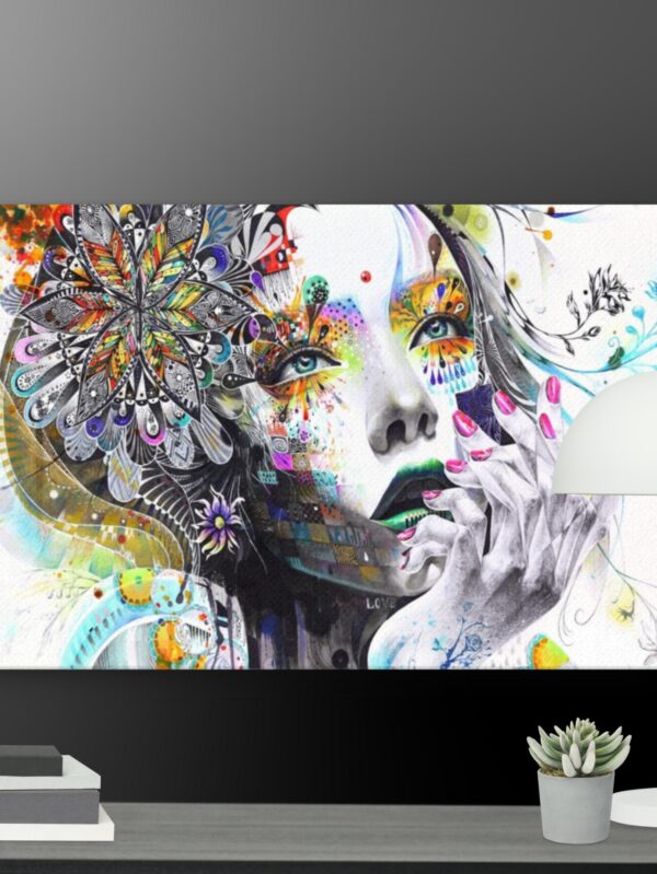 The Colourful lady canvas - 24×36