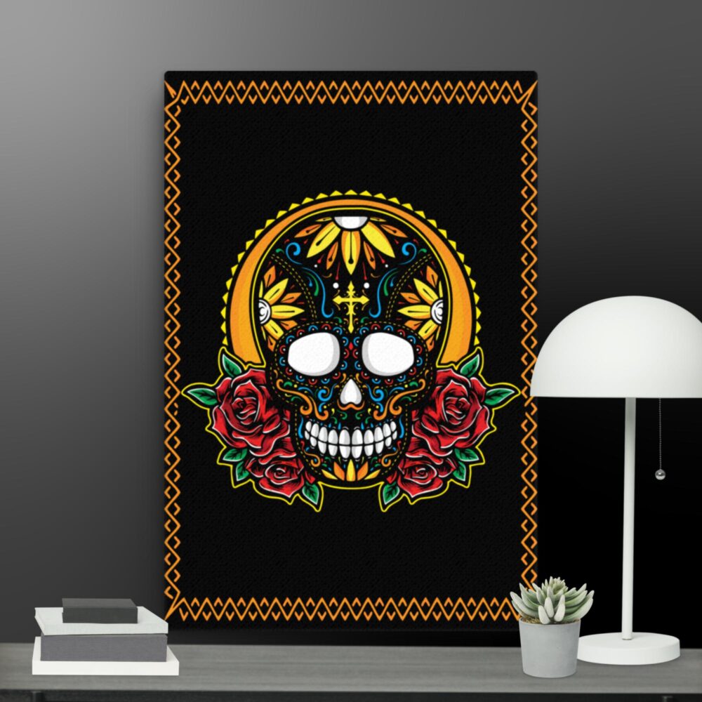 Religious skull canvas - Image 4