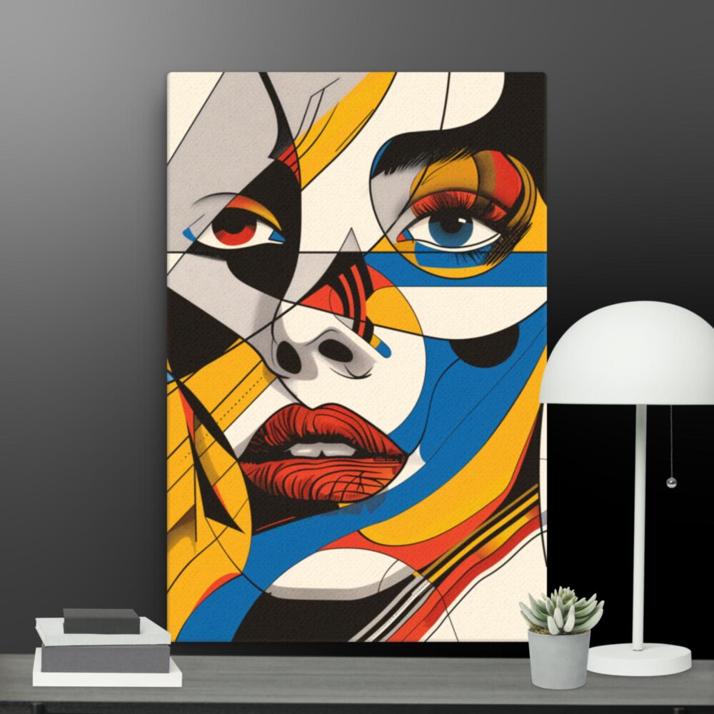 AI Woman close up canvas - Image 4