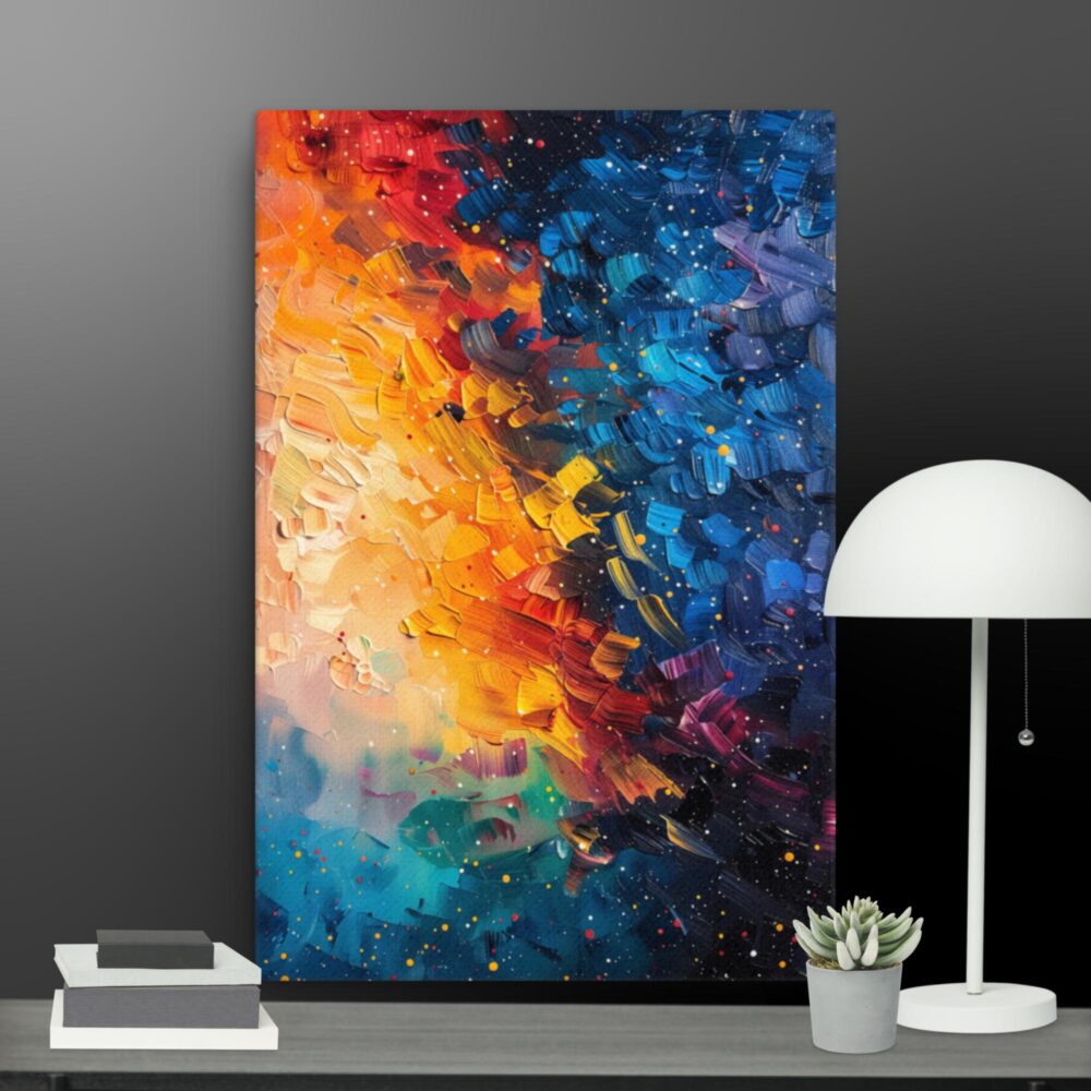 Abstract Stars in the sky canvas - Image 4