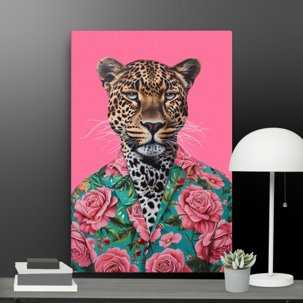 Cool Leopard canvas - Image 4