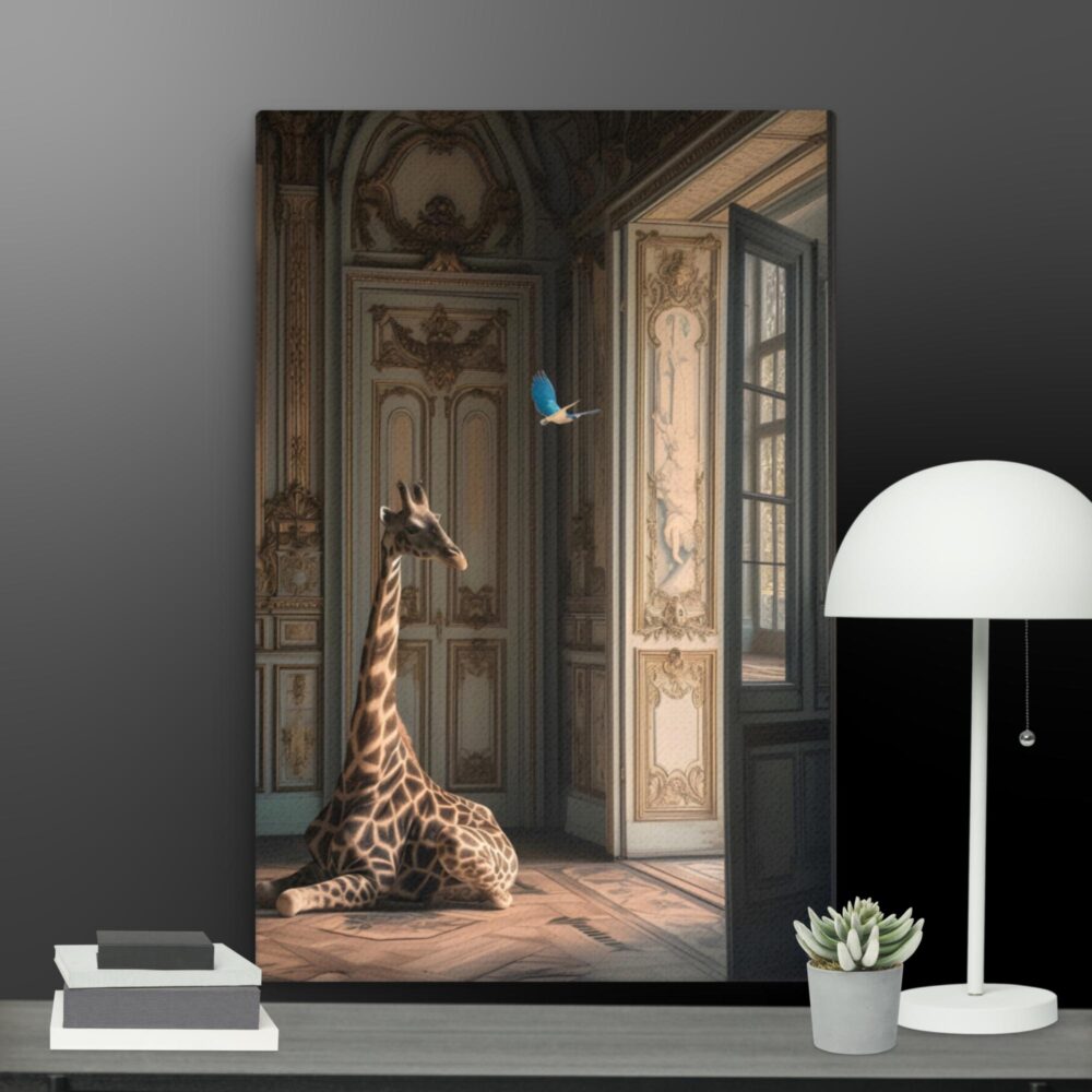 Giraffe Scene canvas - Image 4