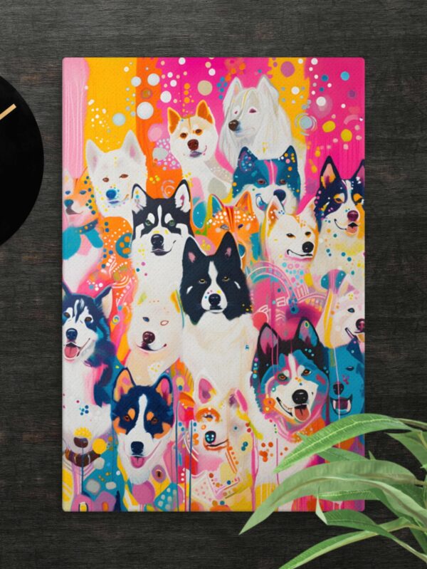 Colourful Dog canvas - 24×36