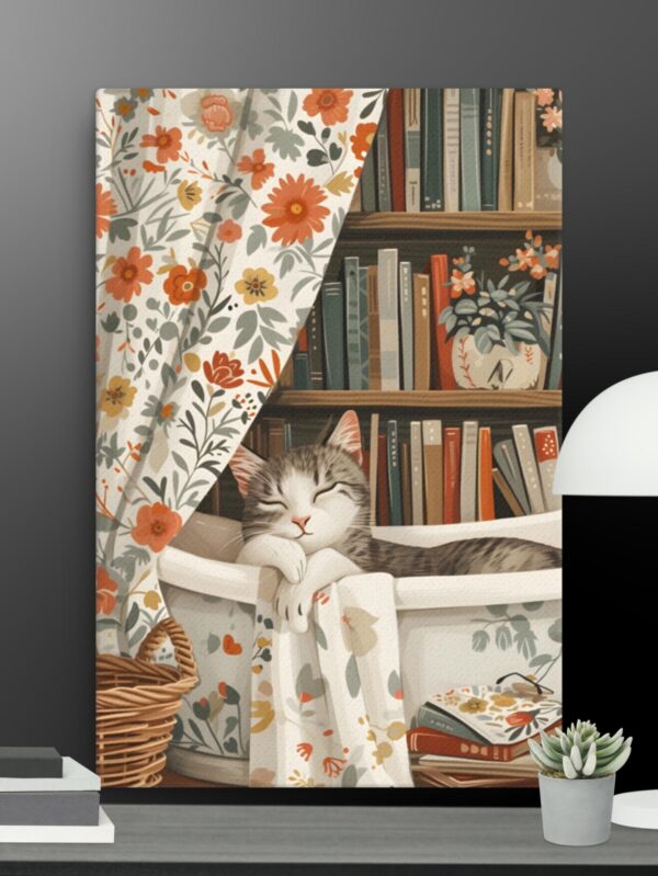 Tired cat canvas - 24×36