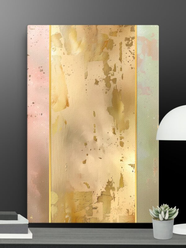 Gold split ai scene canvas - 24×36