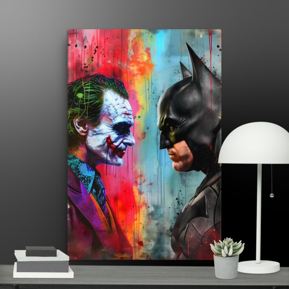 Batman Vs Joker canvas - Image 4