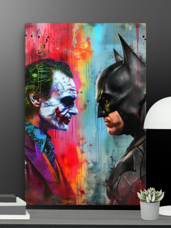 Batman Vs Joker canvas - 24×36