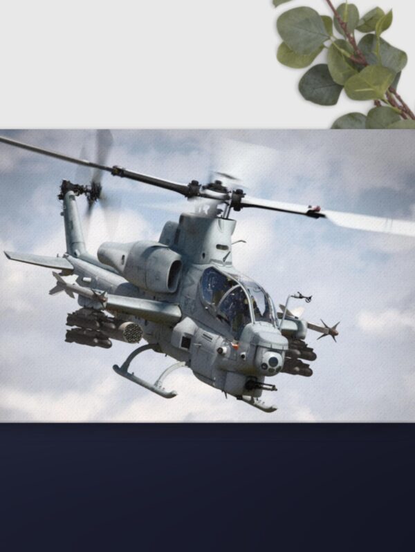 Moving helicopter scene canvas - 24×36
