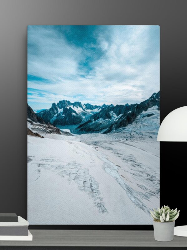 Mountain snow canvas - 24×36